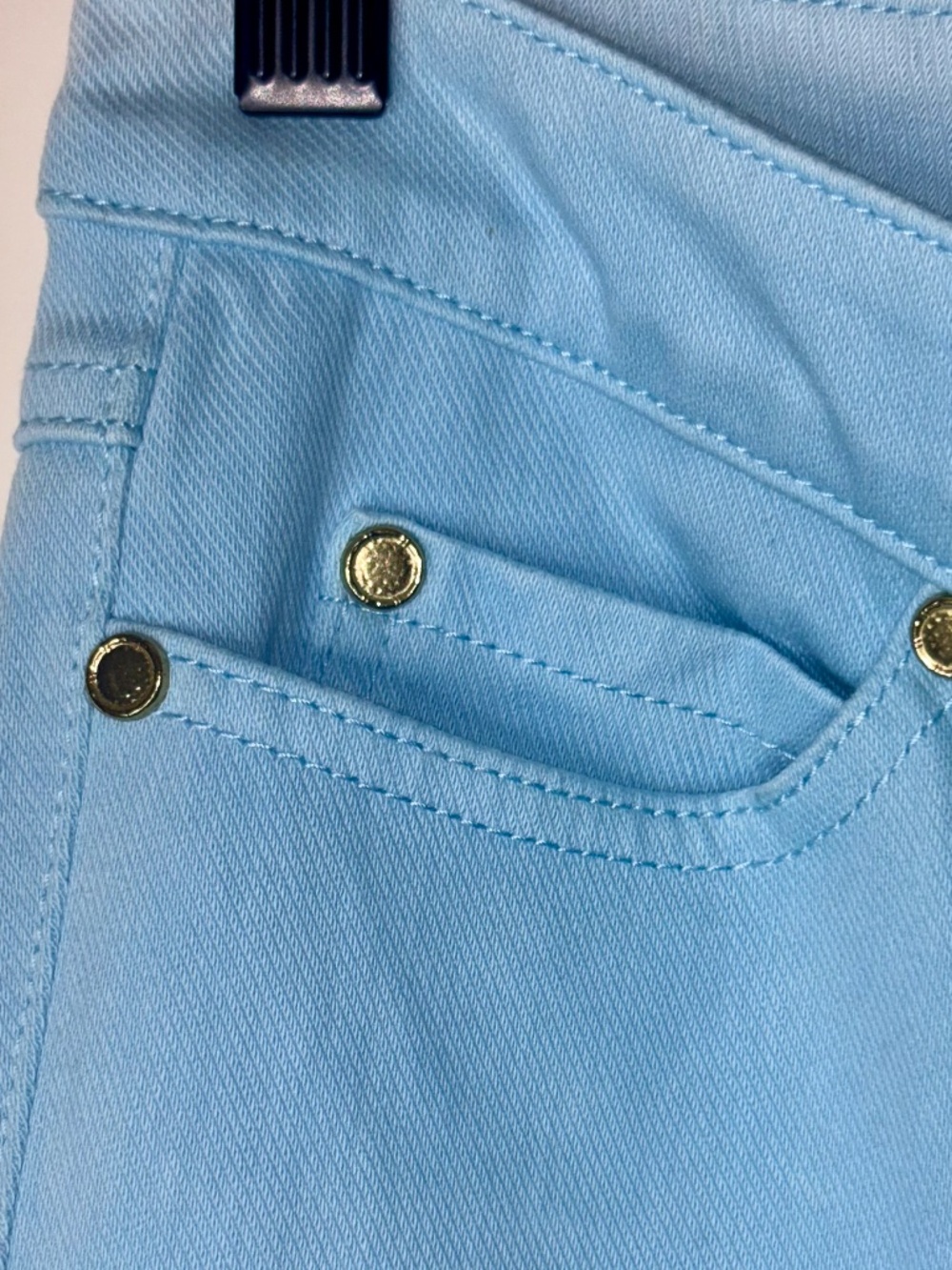 J.McLaughlin Jeans Women’s Size 10 Light Blue Straight Leg Gold Hardware